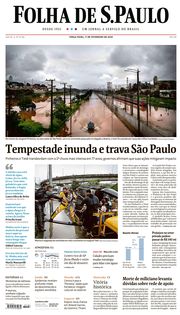 Capa do Jornal Folha de S. Paulo Edição 2020-02-11
