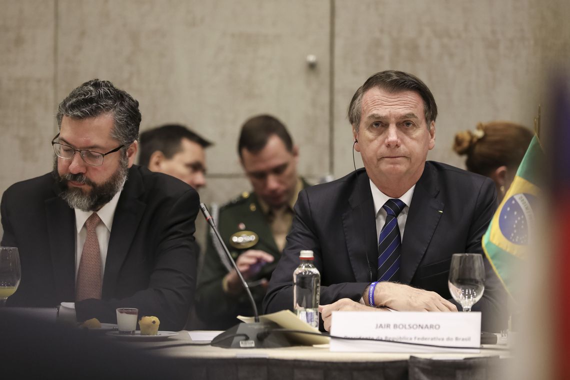 Marcos Corrêa/PR Presidente Jair Bolsonaro participa de Café da manhã oferecido pela Sociedade de Fomento Fabril do Chile, SOFOFA.