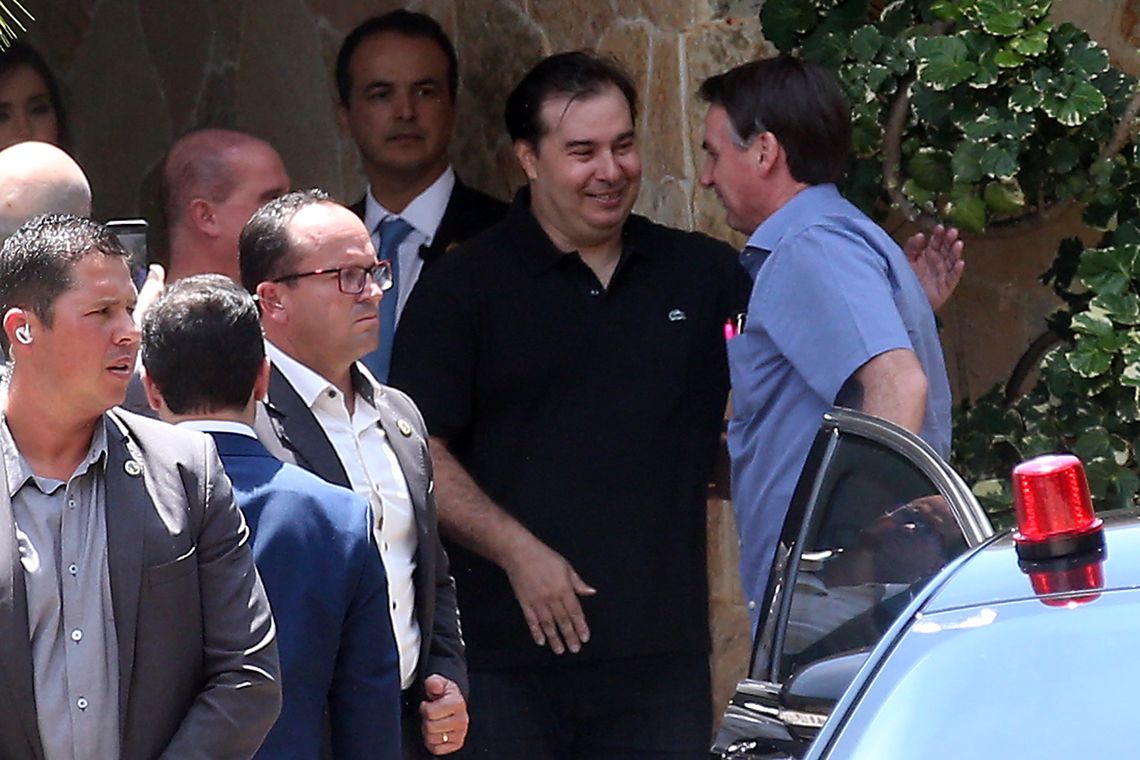 Antonio Cruz/ Agência Brasil O presidente Jair Bolsonaro, chega para o almoço na residência do presidente da Câmara dos Deputados Rodrigo Maia