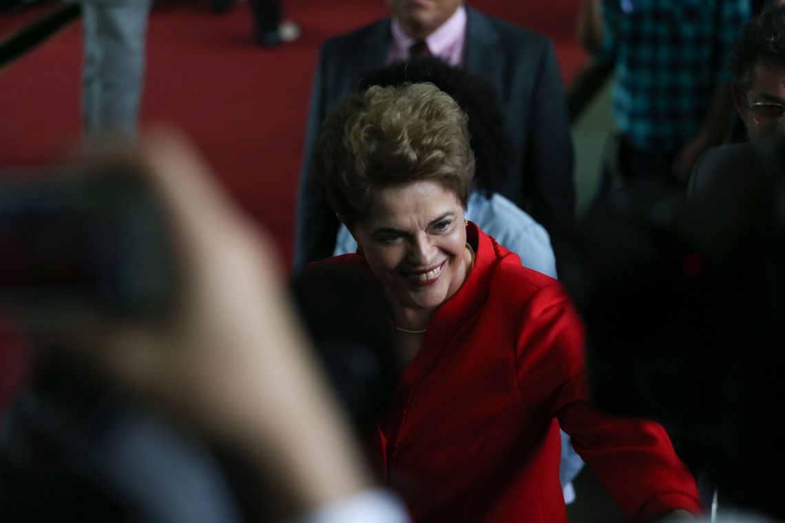 José Cruz/Agência Brasil Brasília - Em pronunciamento no Palácio da Alvorada, Dilma Rousseff diz que, com a aprovação do impeachment, sofreu o segundo golpe de Estado em sua vida (José Cruz/Agência Brasil)