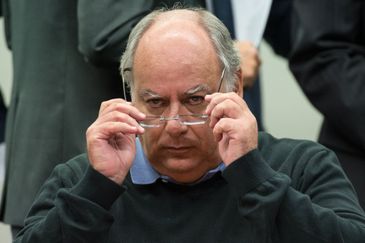 O ex-diretor da Petrobras, Renato Duque, presta depoimento em CPI na Câmara dos Deputados  ( Marcelo Camargo/Agência Brasil)