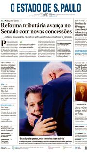 Capa do Jornal O Estado de S. Paulo Edição 2023-11-08