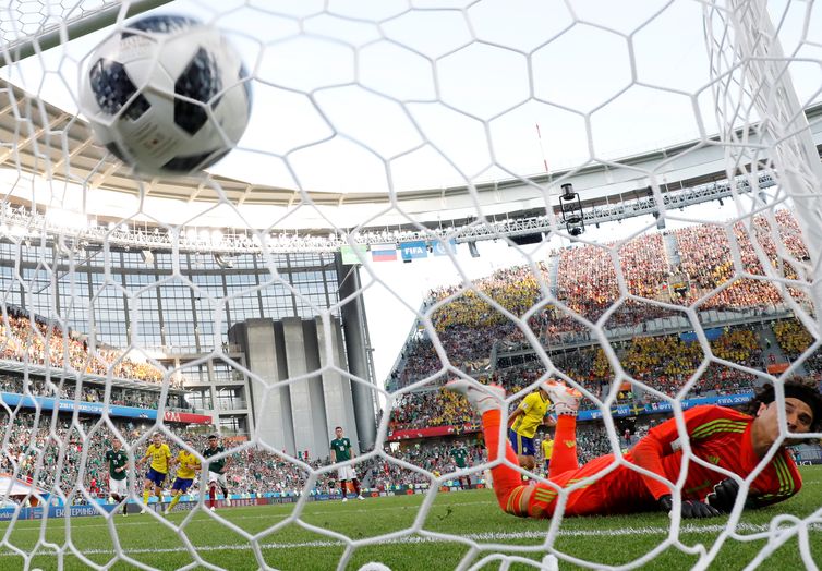 Copa 2018, MÃ©xico e SuÃ©cia, Gol SuÃ©cia REUTERS/Andrew Couldridge