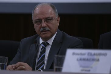 O ministro do Gabinete de Segurança Institucional da Presidência da República, Sérgio Etchegoyen, durante entrevista coletiva sobre medidas de combate à disseminação de notícias falsas (fake news) nas redes sociais. 