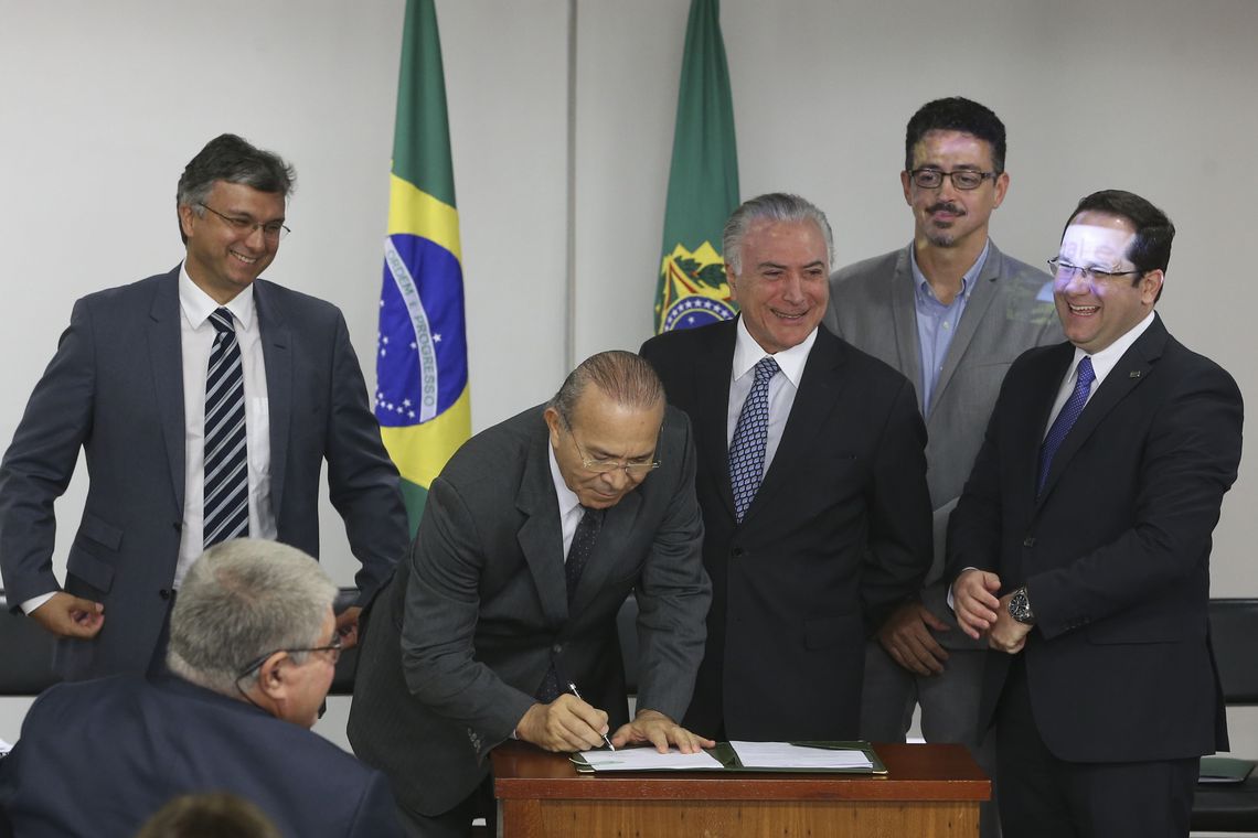 Valter Campanato/Agência Brasil O presidente Michel Temer durante cerimônia de assinatura da MP que cria a Agência Brasileira de Museus (Abram), e da MP que visa Estimular Doações Privadas para Projetos de Interesse Público.