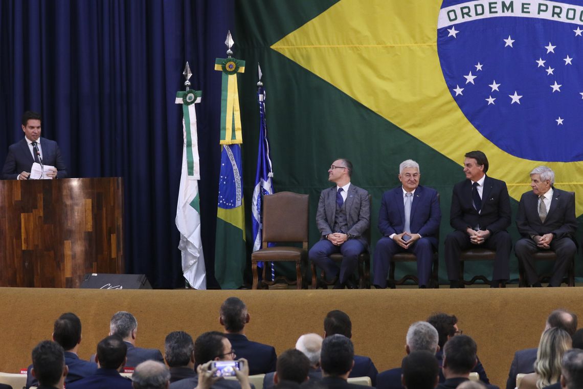 Valter Campanato/Agência Brasil Solenidade de posse do diretor-geral da Agência Brasileira de Inteligência (Abin), Alexandre Ramagem