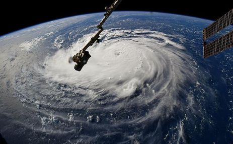 Astro Ricky/reuters/Nasa/direitos reservados/Agência Brasil furacão florence