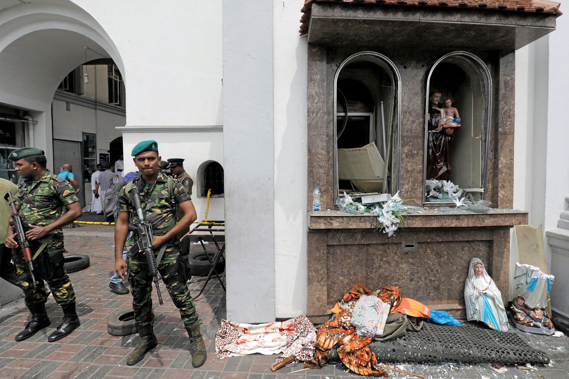 Sri Lanka, ExplosÃ£o, Igreja. REUTERS/Dinuka Liyanawatte