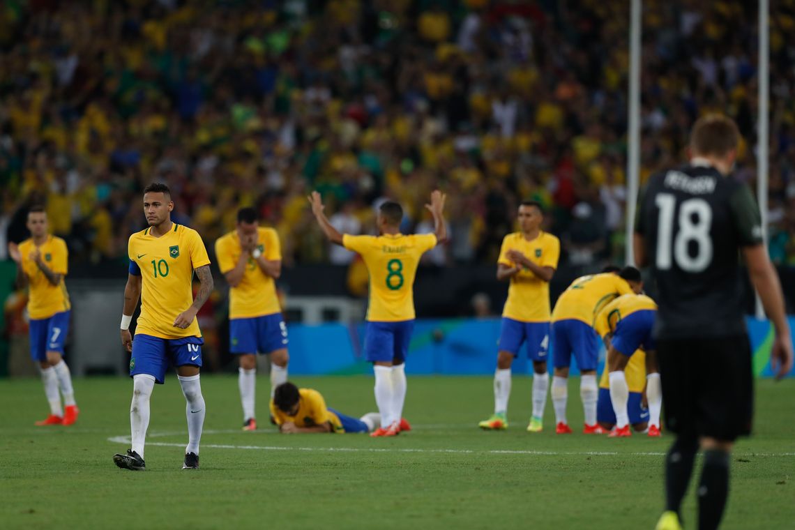 Fernando Frazão/Agência Brasil Rio de Janeiro - Brasil vence Alemanha e conquista primeiro ouro olímpico do futebol (Fernando Frazão/Agência Brasil)