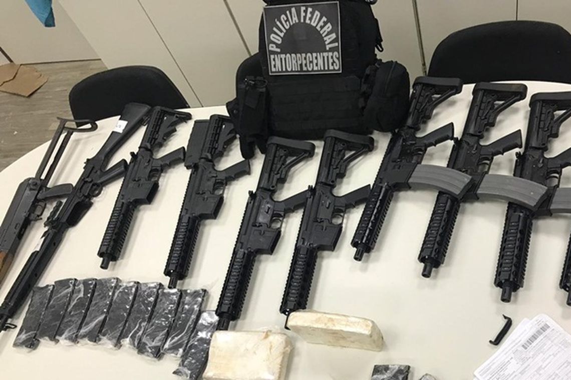 Fuzis apreendidos pela PolÃcia Federal