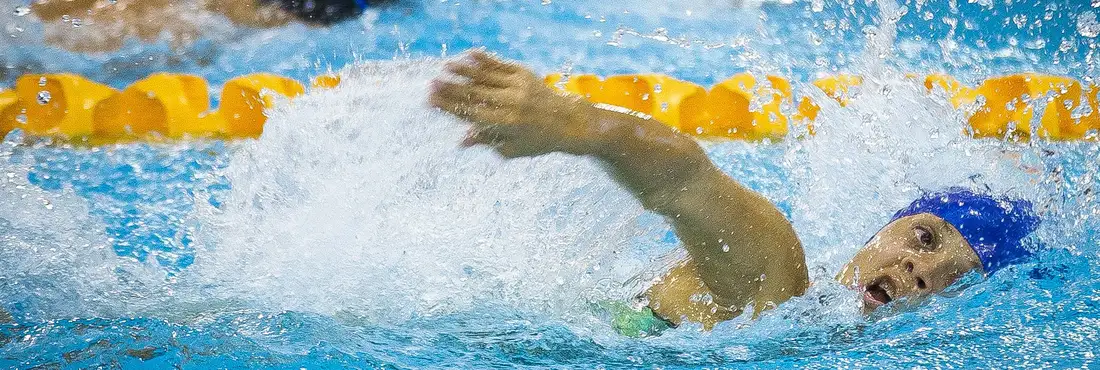 Joana Maria Silva, nadadora brasileira, vence os 50m livre da classe S5