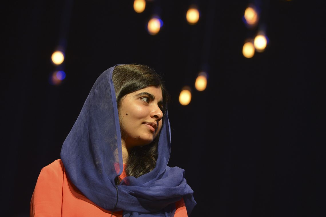 Rovena Rosa/Agência Brasil/Agência Brasil A ativista paquistanesa Malala Yousafzai, em visita à capital paulista, participou de evento promovido pelo Itaú Unibanco, no Auditório Ibirapuera.