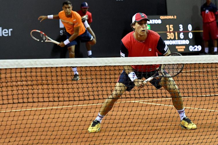 Felipe Meligeni e Thiago Monteiro no Rio Open 2020 Felipe Meligeni e Thiago Monteiro no Rio Open 2020
