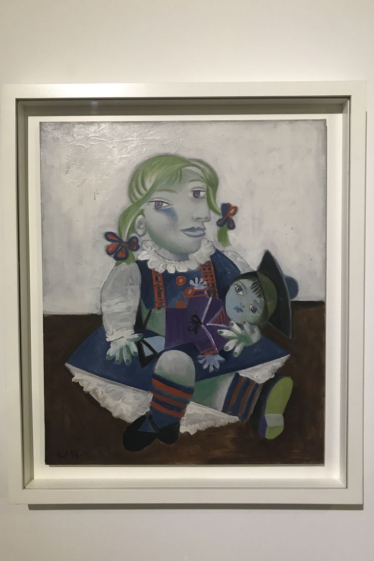 Marieta Cazarré/Agência Brasil Exposição de Pablo Picasso em Montevidéu, no Uruguai. Maya com a boneca.
