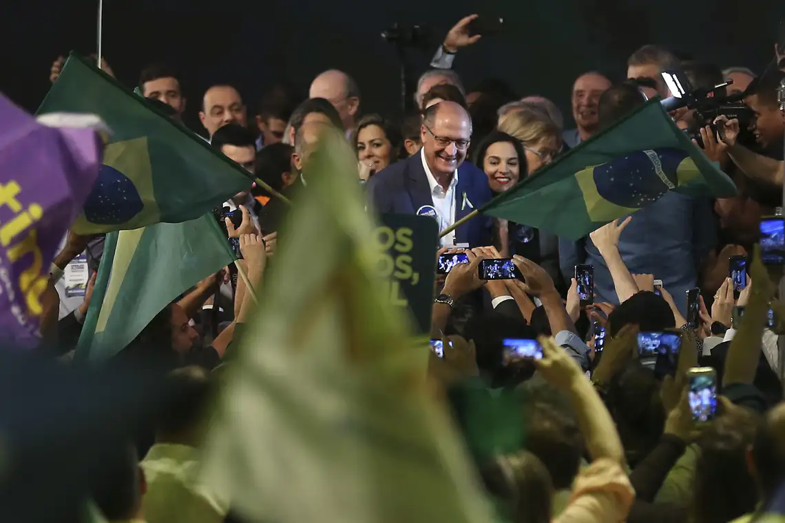 Convenção Nacional do PSDB, em BrasÃlia, lança Geraldo Alckmin como seu candidato à Presidência da República.