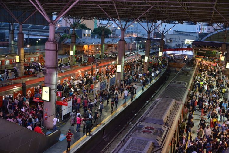 Estação Brás de trem da Companhia Paulista de Trens Metropolitanos (CPTM).