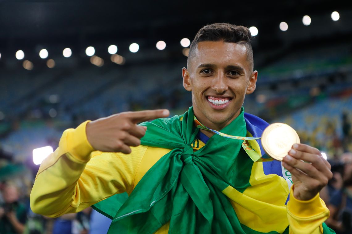 Fernando Frazão/Agência Brasil Rio de Janeiro - Brasil vence Alemanha e conquista primeiro ouro olímpico do futebol (Fernando Frazão/Agência Brasil)