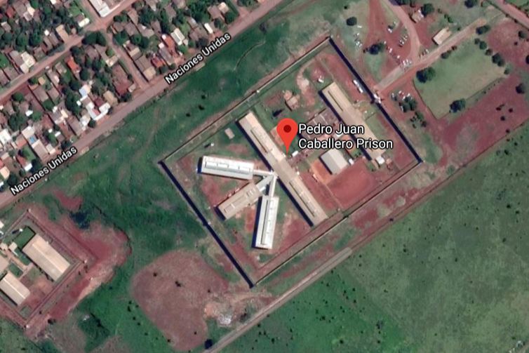Divulgação/Google Maps fuga de presos PCC, Paraguai, Pedro Juan Caballero,Penitenciária Regional de Pedro Juan Caballero