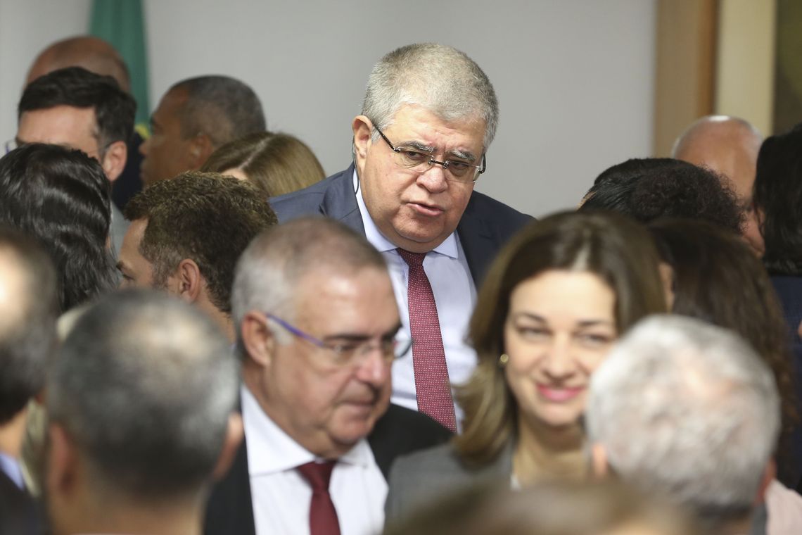 Valter Campanato/Agência Brasil O ministro da Secretaria de Governo, Carlos Marun, durante cerimônia de assinatura da MP que cria a Agência Brasileira de Museus, e da MP que visa Estimular Doações Privadas para Projetos de Interesse Público.