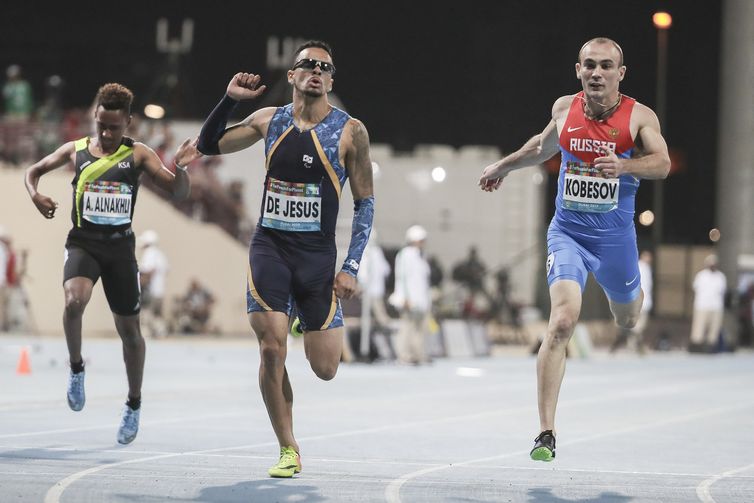 Campeonato Mundial de Atletismo em Dubai, Emirados Árabes - 200m T37 - Vitor de Jesus.(Crédito: Daniel Zappe/Exemplus/CPB)
