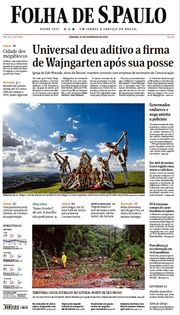 Capa do Jornal Folha de S. Paulo Edição 2020-02-22