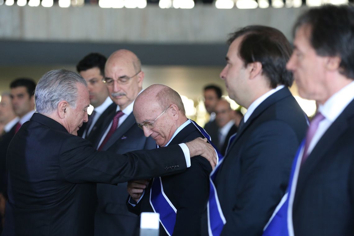 Antonio Cruz/ Agência Brasil Brasília - Presidente Michel Temer participa das comemorações do Dia do Diplomata, no Palácio Itamaraty (Antonio Cruz/Agência Brasil)