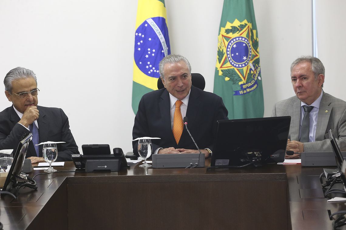 Antonio Cruz/Agência Brasil Brasília - O presidente Michel Temer se reúne com o Conselho Nacional do Serviço Social da Indústria (Antonio Cruz/Agência Brasil)