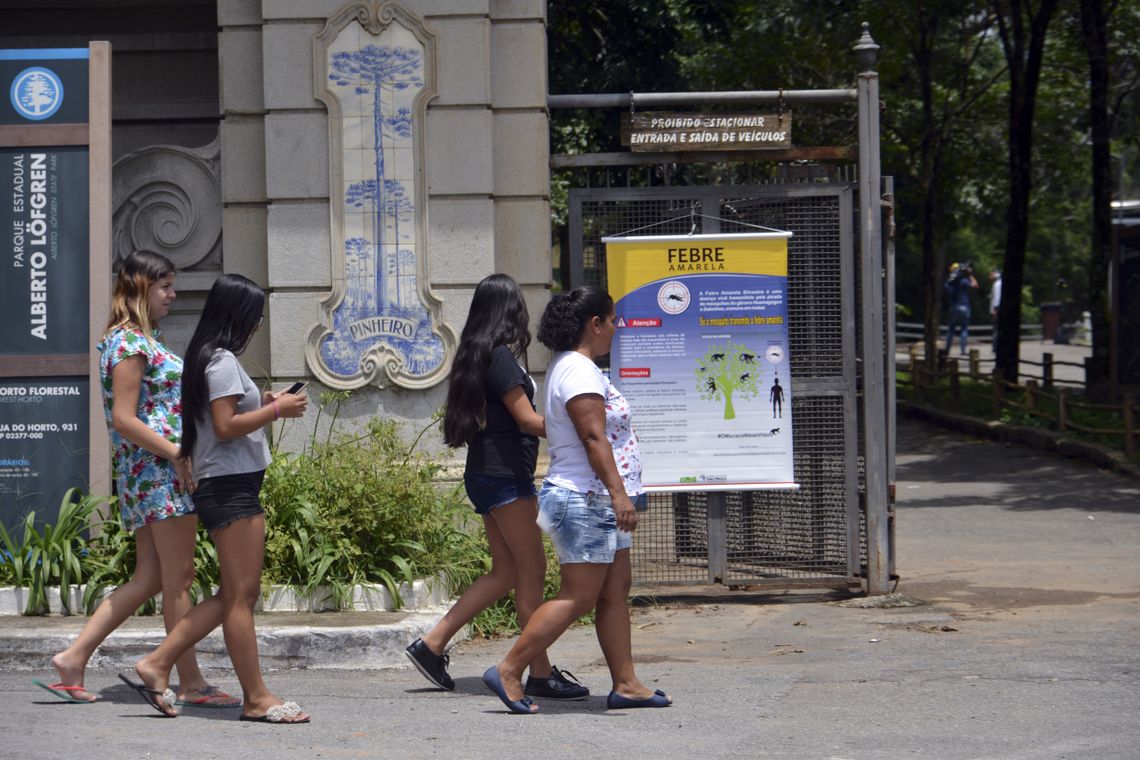 Rovena Rosa/Agência Brasil São Paulo - Secretaria da Saúde reabre o Horto Florestal após campanha de vacinação contra febre amarela da população da zona norte (Rovena Rosa/Agência Brasil)