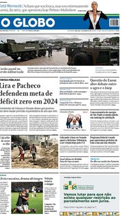 Capa do Jornal O Globo Edição 2023-11-07
