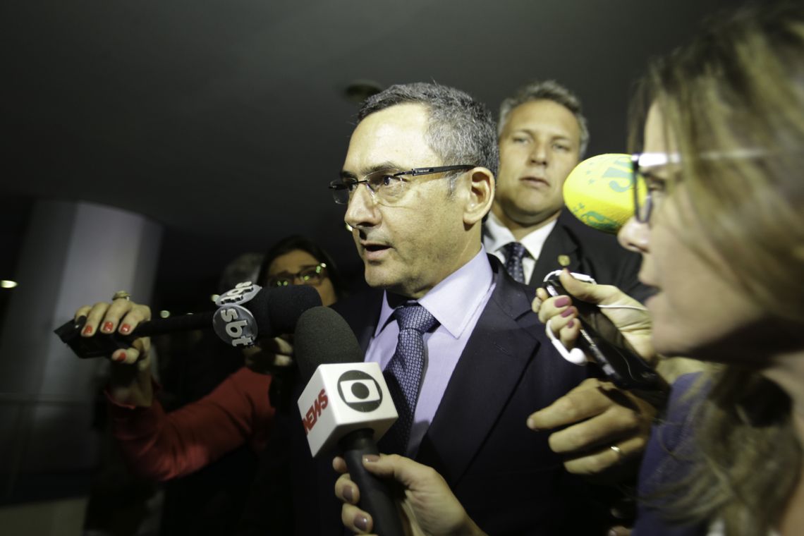 Fabio Rodrigues Pozzebom/Agência Brasil Ministro da Fazenda, Eduardo Guardia, após reunião com os presidentes da Câmara dos Deputados e do Senado Federal.