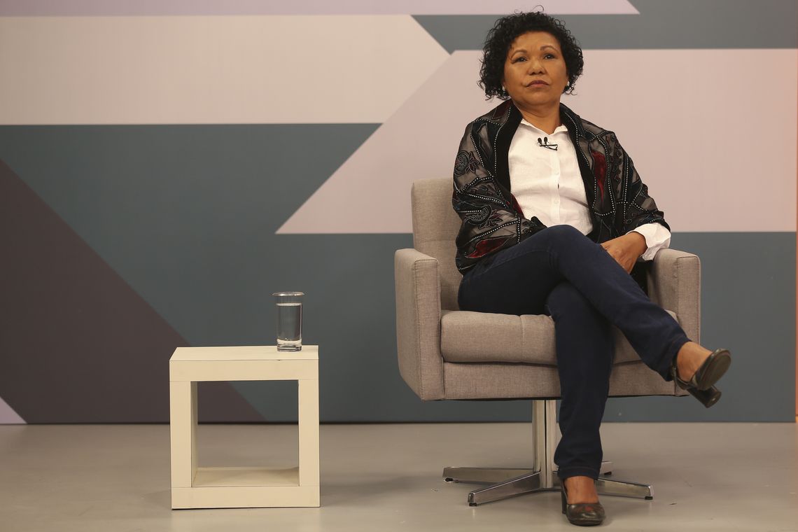 Marcello Casal jr/Agência Brasil A Empresa Brasil de Comunicação (EBC) entrevista a candidata à Presidência da República pelo PSTU, Vera Lúcia. Ela é a sétima a participar da série de entrevistas da EBC com presidenciáveis.