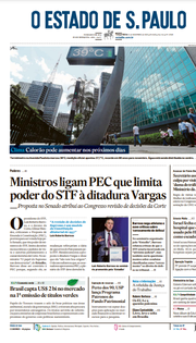 Capa do Jornal O Estado de S. Paulo Edição 2023-11-14