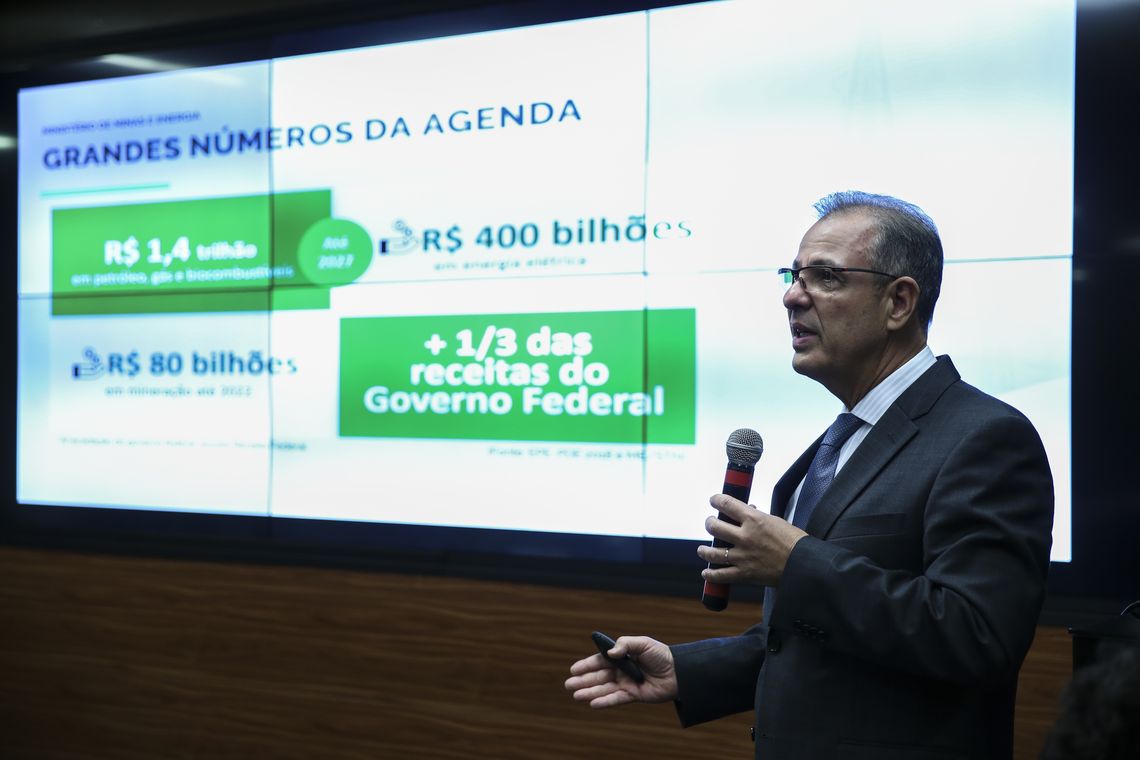 José Cruz/Agência Brasil O ministro de Minas e Energia, Bento Albuquerque, fala sobre as ações desenvolvidas pela pasta nos primeiros 100 dias de governo.
