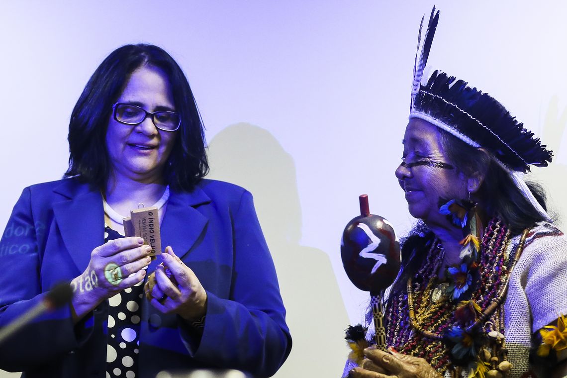 José Cruz/Agência Brasil A ministra da Mulher, Família e Direitos Humanos, Damares Alves, lança o documentário