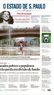 Capa do Jornal O Estado de S. Paulo Edição 2023-11-11