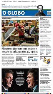 Capa do Jornal O Globo Edição 2023-11-18