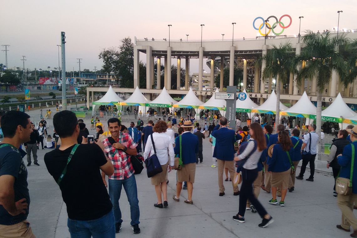 Marcelo Brandão/Agência Brasil Rio de Janeiro - Movimento na entrada do Estádio do Maracanã, palco da cerimônia de abertura dos Jogos Olímpicos (Marcelo Brandão/Agência Brasil)