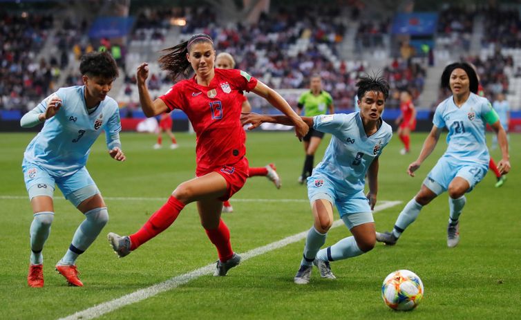 Jogadora Morgan, atacante da Seleção dos Estados Unidos na Copa do Mundo de Futebol Feminino - França 2019. REUTERS/Christian Hartmann