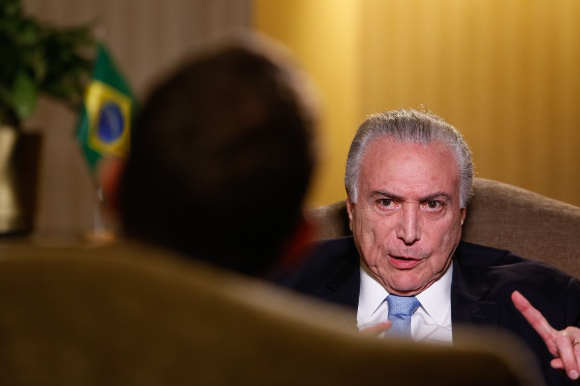 Alan Santos Lima - O presidente Michel Temer durante entrevista para a rede de televisão CNN em Espanhol (Alan Santos/PR)