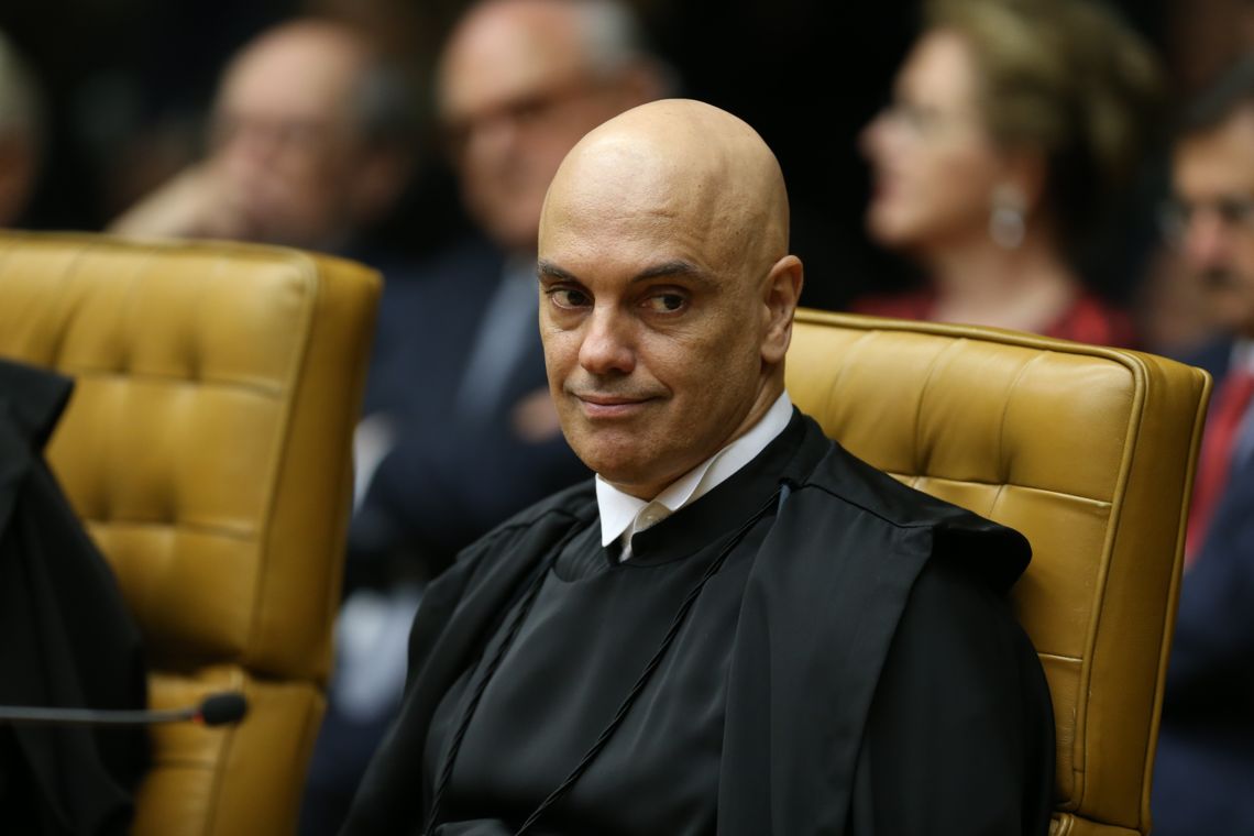Fabio Rodrigues Pozzebom/Agência Brasil O ministro do STF Alexandre de Moraes durante solenidade de posse do novo presidente do Supremo Tribunal Federal (STF), ministro Dias Toffoli.