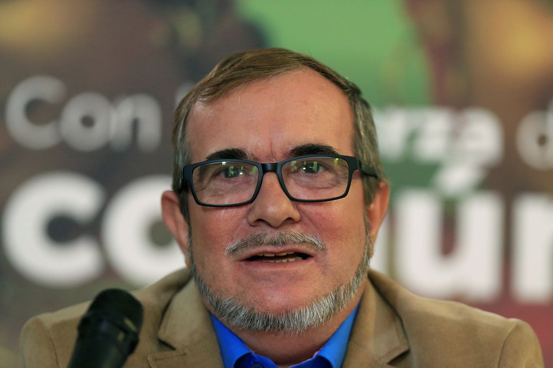 REUTERS/Jaime Saldarriaga Rodrigo Londoño, ex-candidato presidencial da Força Alternativa Revolucionária do Comum (Farc), partido político que sucedeu a guerrilha de mesma sigla,