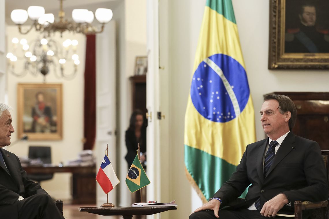 Marcos Corrêa/PR Presidente da República, Jair Bolsonaro durante Reunião Bilateral com Presidente do Chile, Sebastián Pinera.