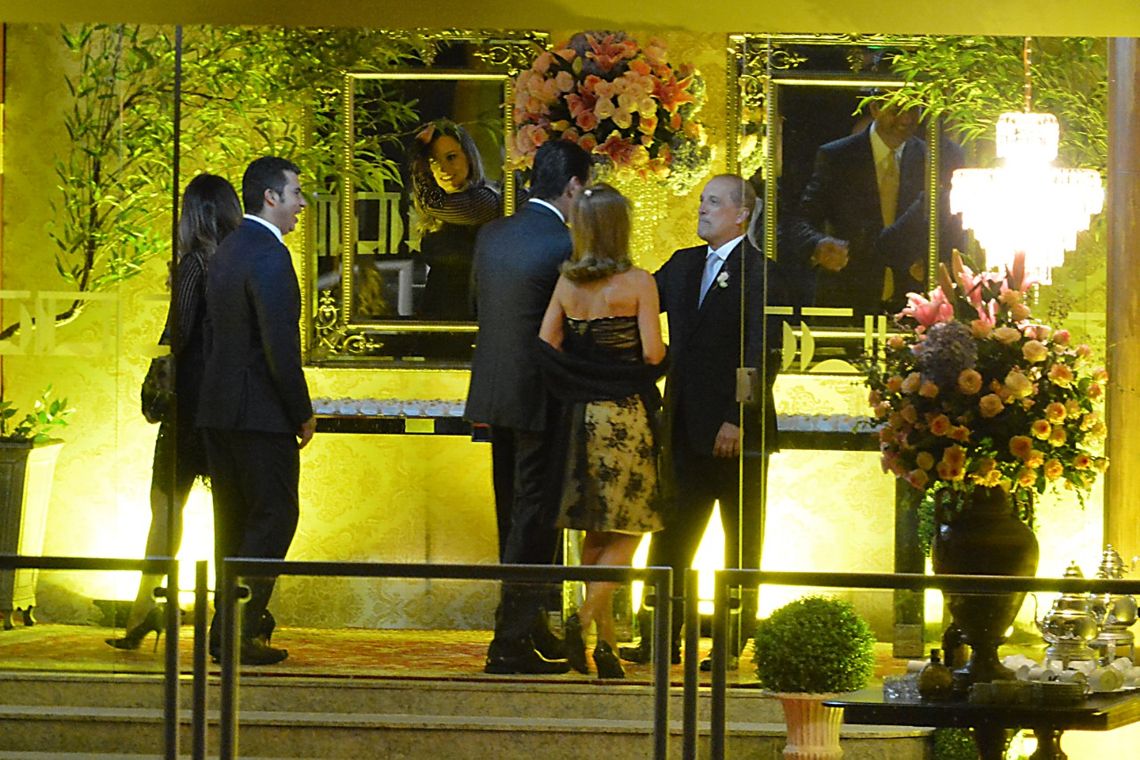 Casamento do futuro ministro da Casa Civil Onyx Lorenzoni com a assessora parlamentar Denise Veberling, no Clube do Congresso, em Brasília.