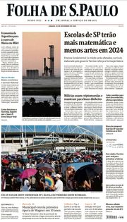 Capa do Jornal Folha de S. Paulo Edição 2023-11-18