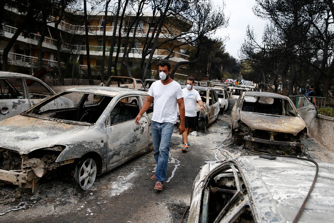 Costas Baltas/Reuters/Direitos reservados/Agência Brasil Incêndio, Grécia
REUTERS/Costas Baltas