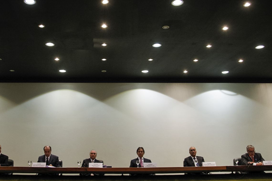 Beto Barata/Pr Brasília - O presidente Michel Temer participa das comemorações do Dia do Diplomata, no Palácio Itamaraty (Beto Barata/PR)