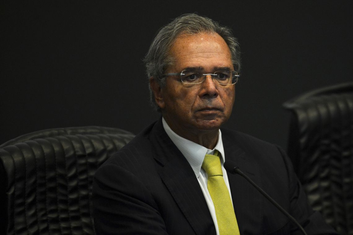 Marcelo Camargo/Agência Brasil O Ministro da Economia, Paulo Guedes, durante o Seminário Declaração de Direitos de Liberdade Econômica - Debates sobre a MP 881/19.