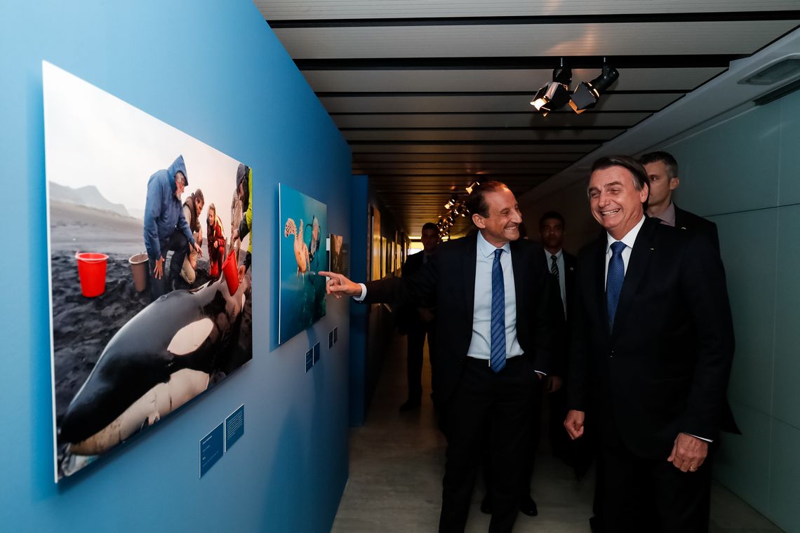 Alan Santos/PR Presidente Jair Bolsonaro durante encontro com lideranças empresariais e cerimônia de entrega da Ordem do Mérito Industrial São Paulo.