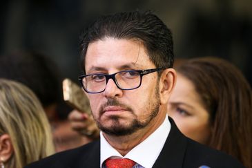 Brasília - O presidente interino da Câmara, deputado Fábio Ramalho, durante entrevista sobre segurança no Congresso após a invasão de agentes penitenciários na noite desta quarta-feira (04) (Marcelo Camargo/Agência Brasil)