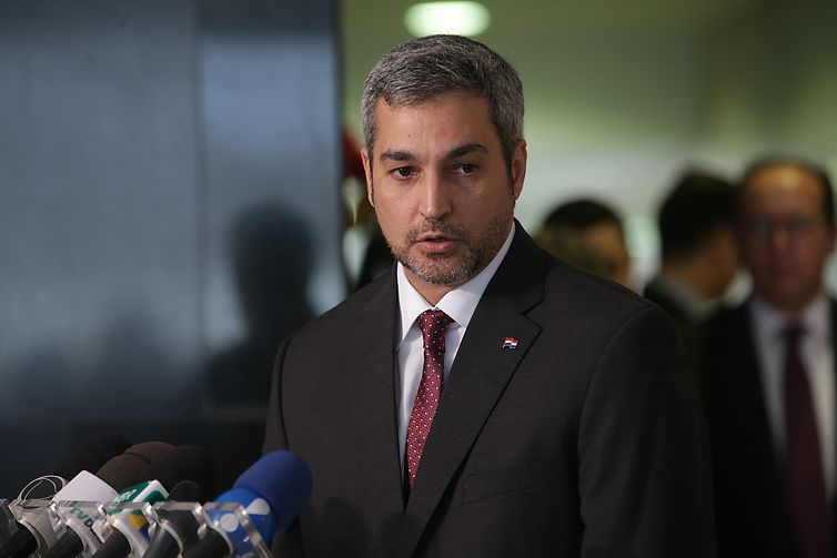 - No ano passado, o presidente eleito do Paraguai, Mario Abdo Benítez, veio ao Brasil e retorna amanhã 12 - strong Antonio Cruz/Agência Brasil /stron